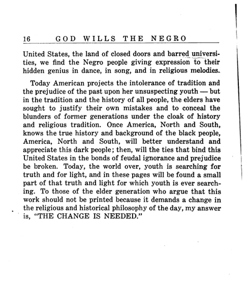 God wills the Negro; an anthropological and geographical restoratin of the lost history of the American Negro people - 1817